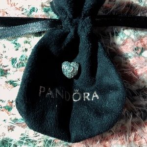 Retired “in my heart” clear CZ Pandora charm